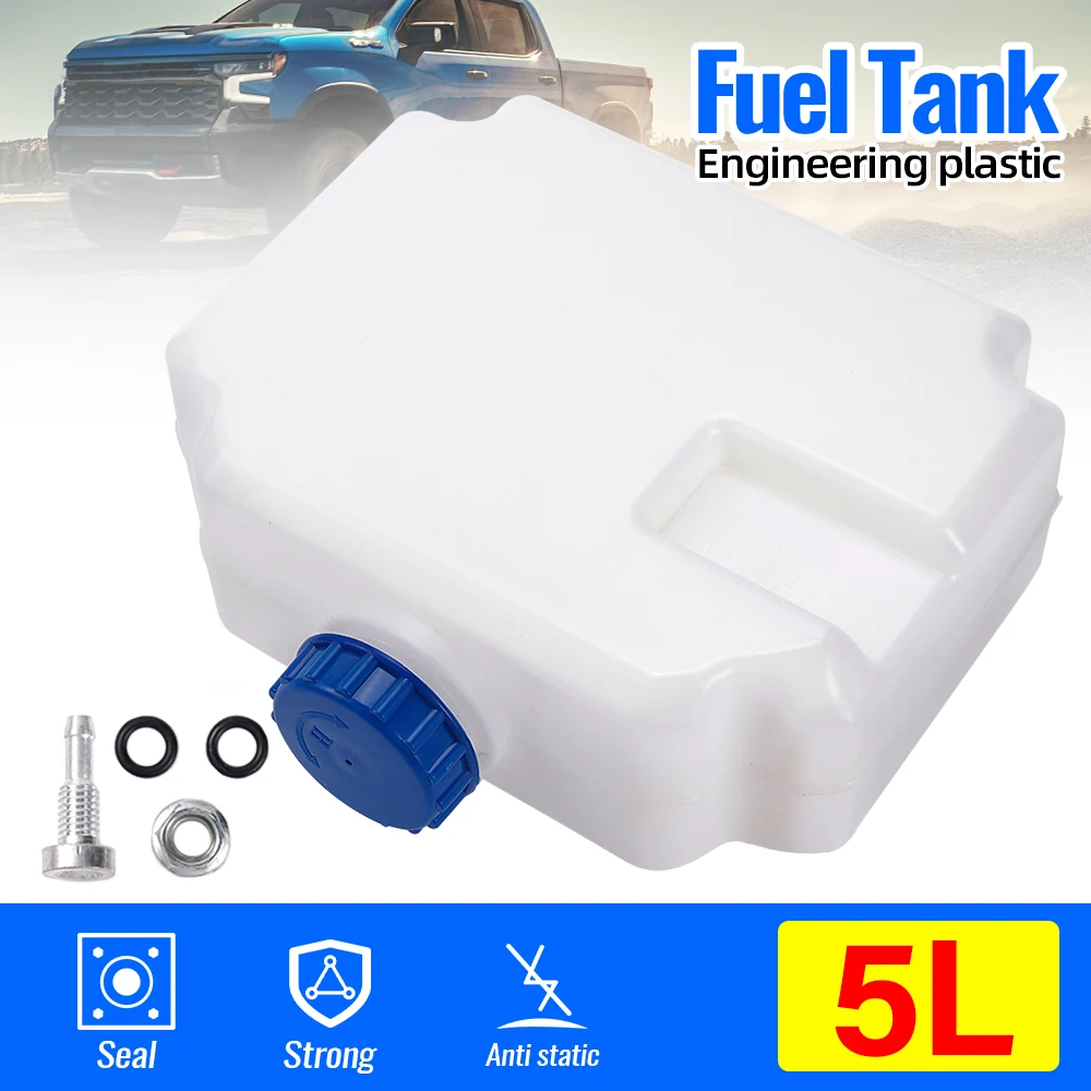 5L Portable Fuel Tank for Cars Trucks Spare Oil Tanks High-Strength Plastic Fuel Tank for Parking Heaters Replacement Reservoir