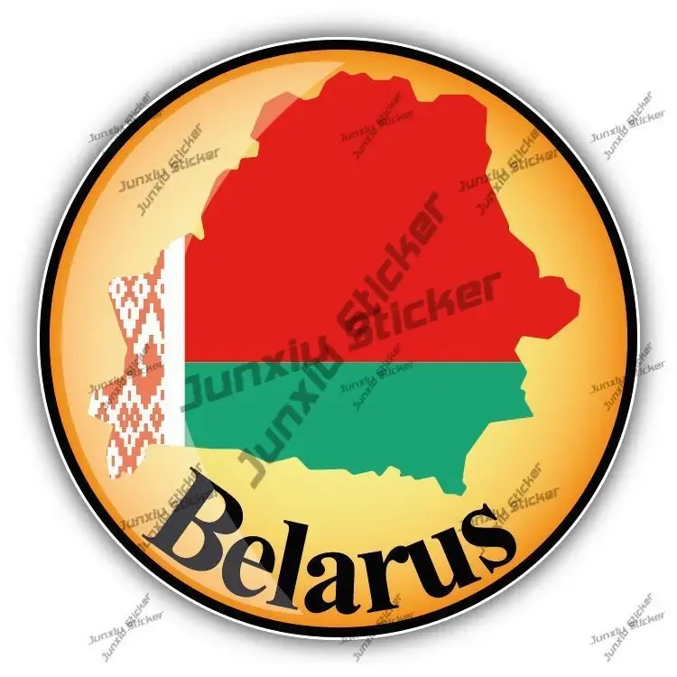 

Belarus outline Flag Glossy Label Car Sticker and Creative Cover Scratches Decal Funny Decoration Car SUV Reflective Sticker