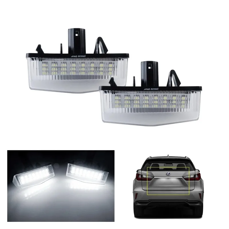 For Lexus CT200h IS300 Sportcorss Toyota C-HR Prius V Venza Matrix RAV4 Scion TC 2x Canbus LED License Number Plate Light