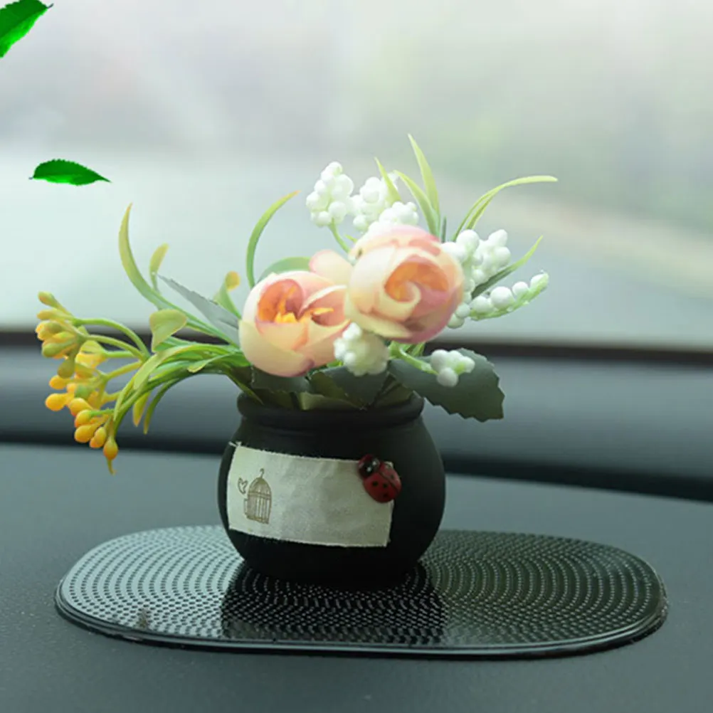 

4pcs Pu Non Phone Holder Accessoriesanti Slip Pad For Tray Dashboard Accessories Car Dash Grip Multifunctional Car Interior