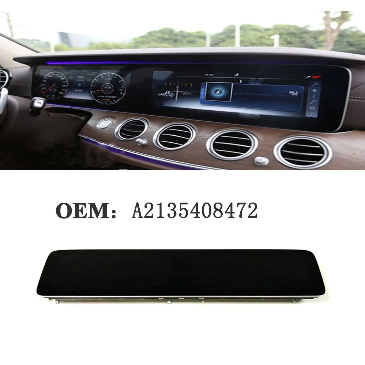 For Mercedes-Benz W213 E-class E200 E250 E300 E350 E400 E500 Car Dashboard Ambient Light Assembly A2135408472 A2135407258