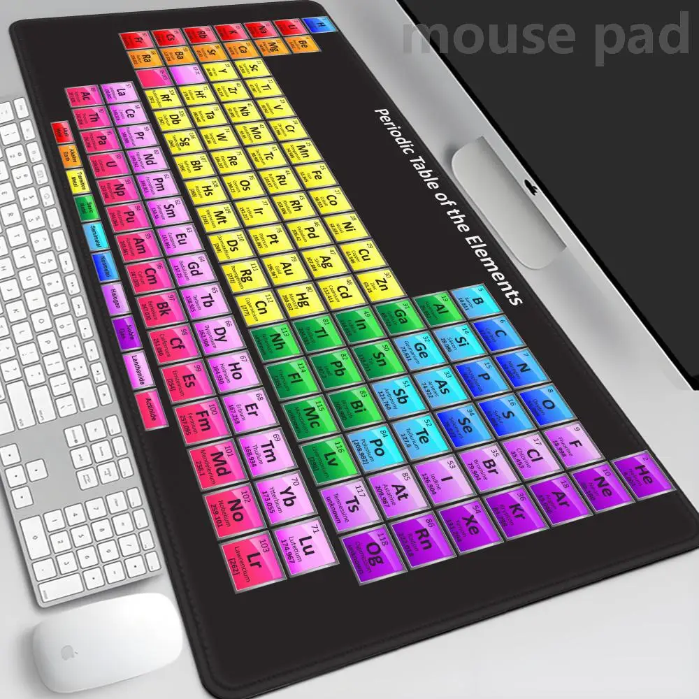 Periodic Table Of Elements Mouse Pad Gaming Keyboard Mouse Mats Office Computer Mausepad Gamer Accessiores Mousepad Xxl Desk Mat