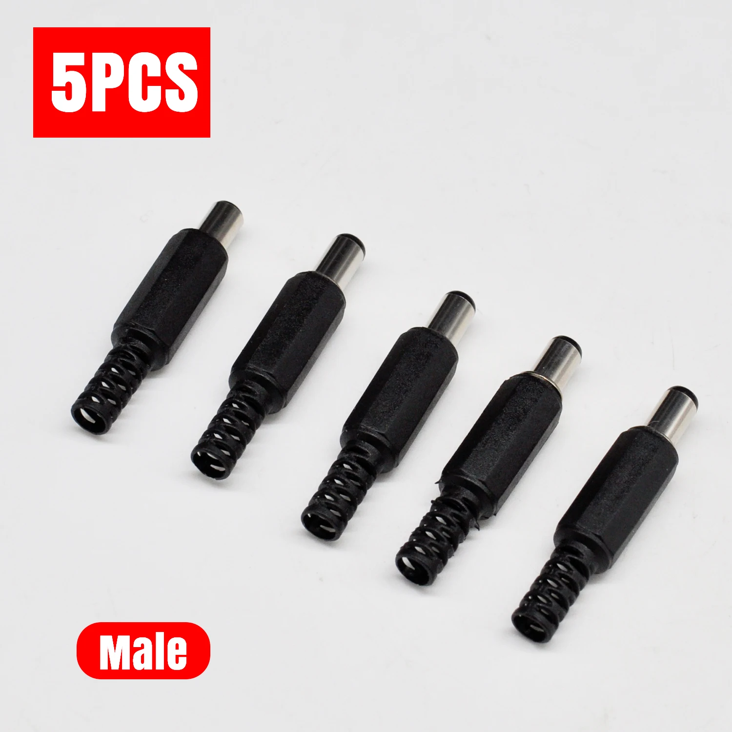 DC 5.5x2.1mm Power Socket DC-022 Panel Mount Barrel Jack Connector with Internal Thread