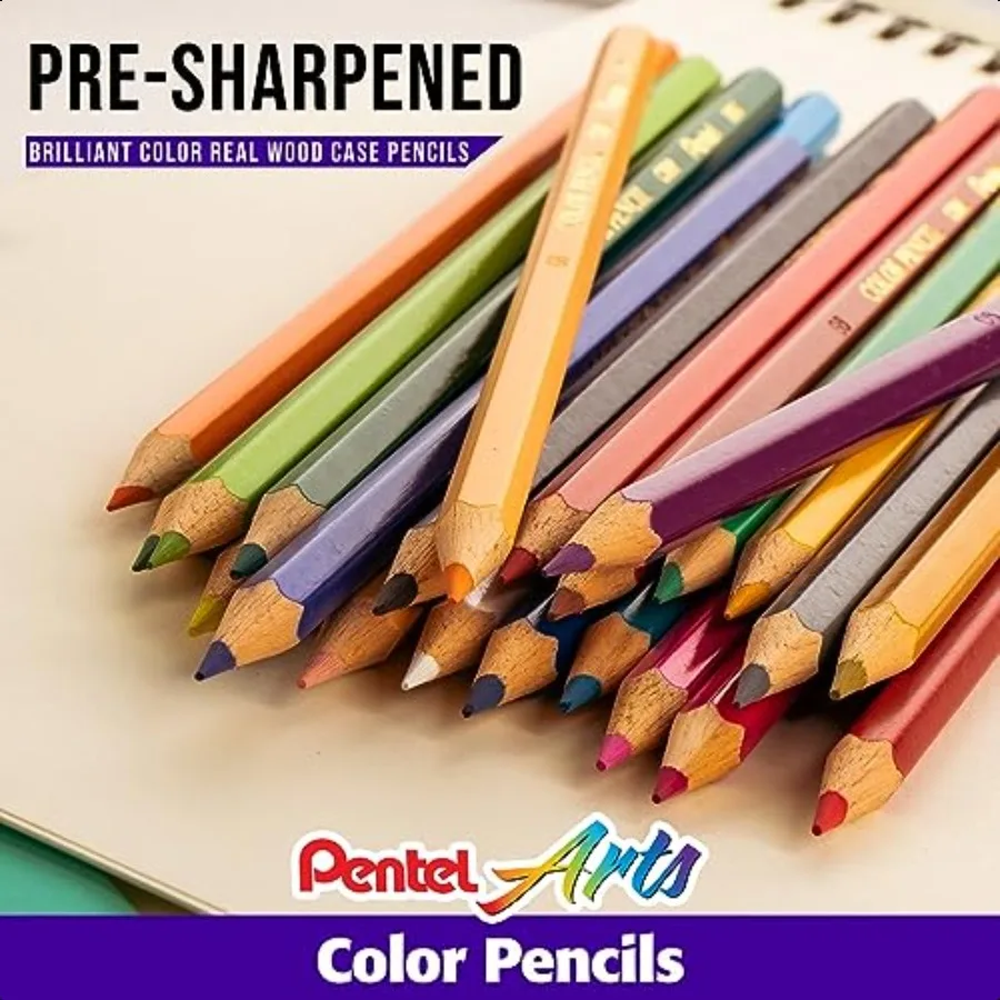 Цветные карандаши Arts разных цветов, упаковка 24 шт. CB824