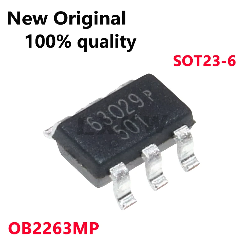 10/PCS New Original OB2263MP OB2263 Screen printing 63xxx SOT23-6 LCD power management chip In Stock