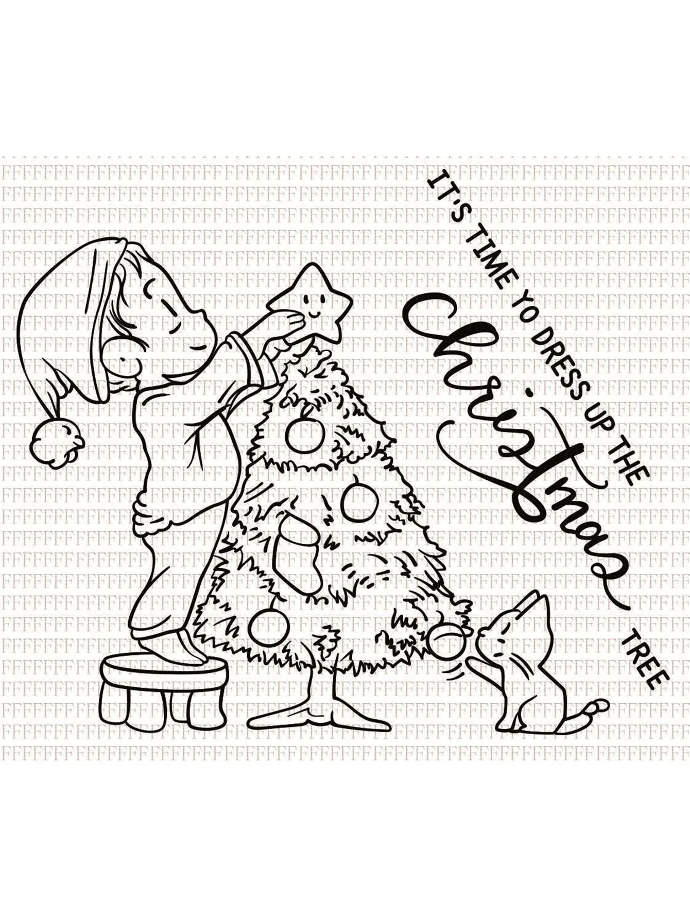 Custom ClearChristmas Tree Transparent Silicone Rubber Stamp, Metal Die Sheet Cling, DIY Scrapbooking, Cute Pattern Photo Album