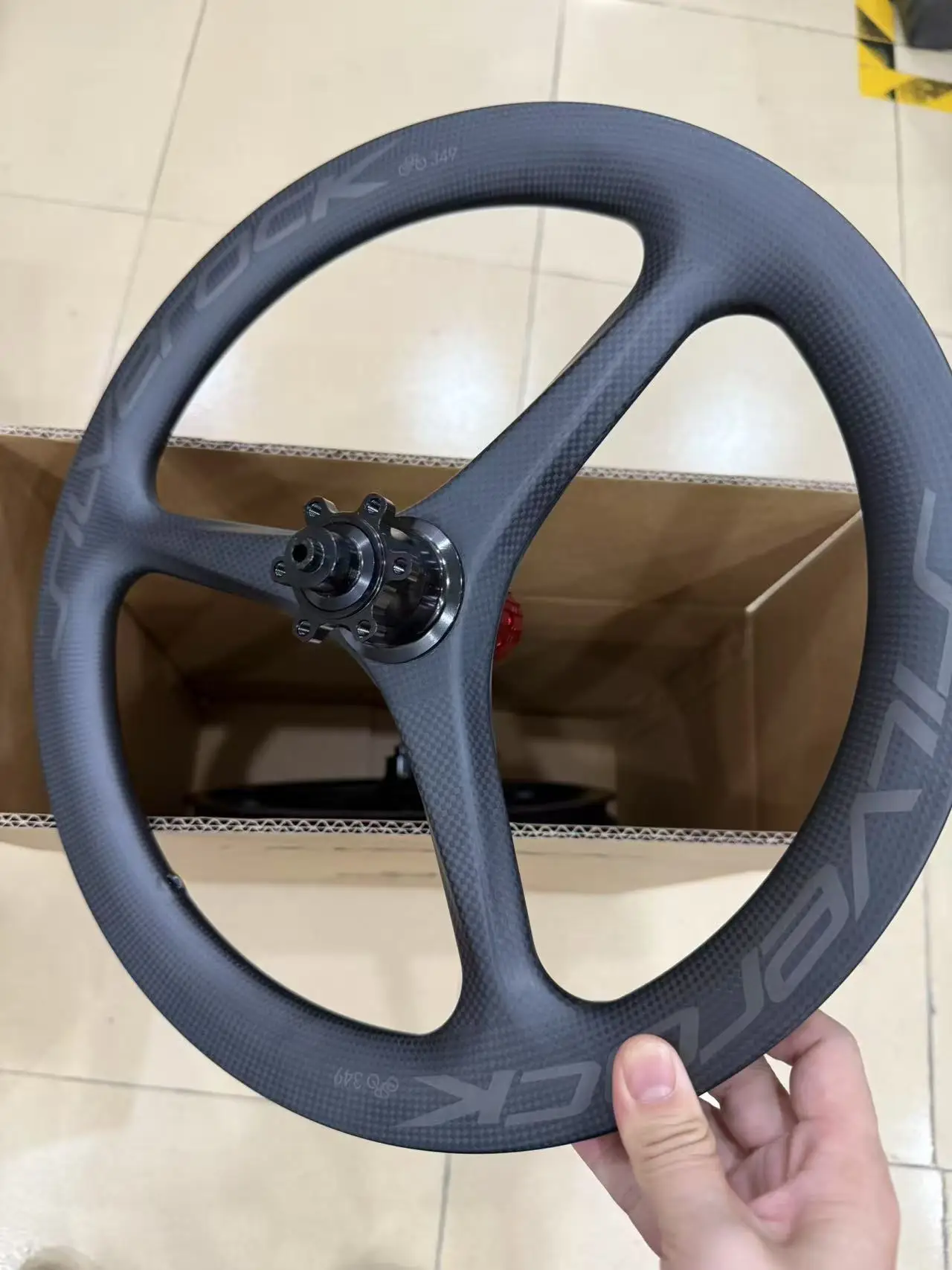 シルバーロック-カーボン折りたたみ自転車ホイール,ディスクブレーキ,3