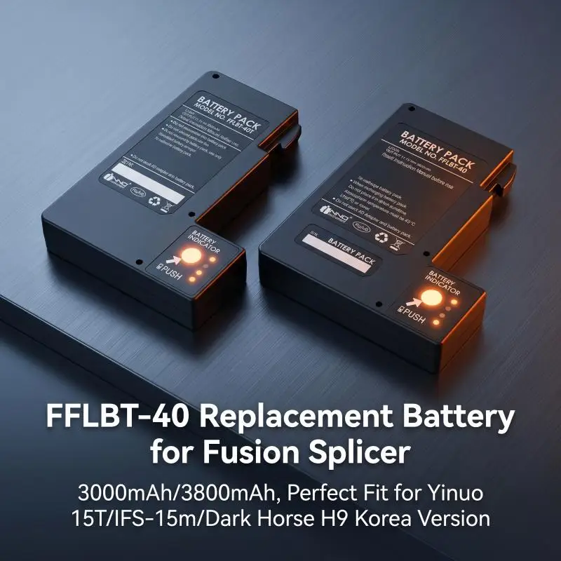 FFLBT-40 Replacement Battery  For Yinuo 15T IFS-15m Fiber Optic Fusion Splicer Dark Horse H9 Lithium Battery Korea Version