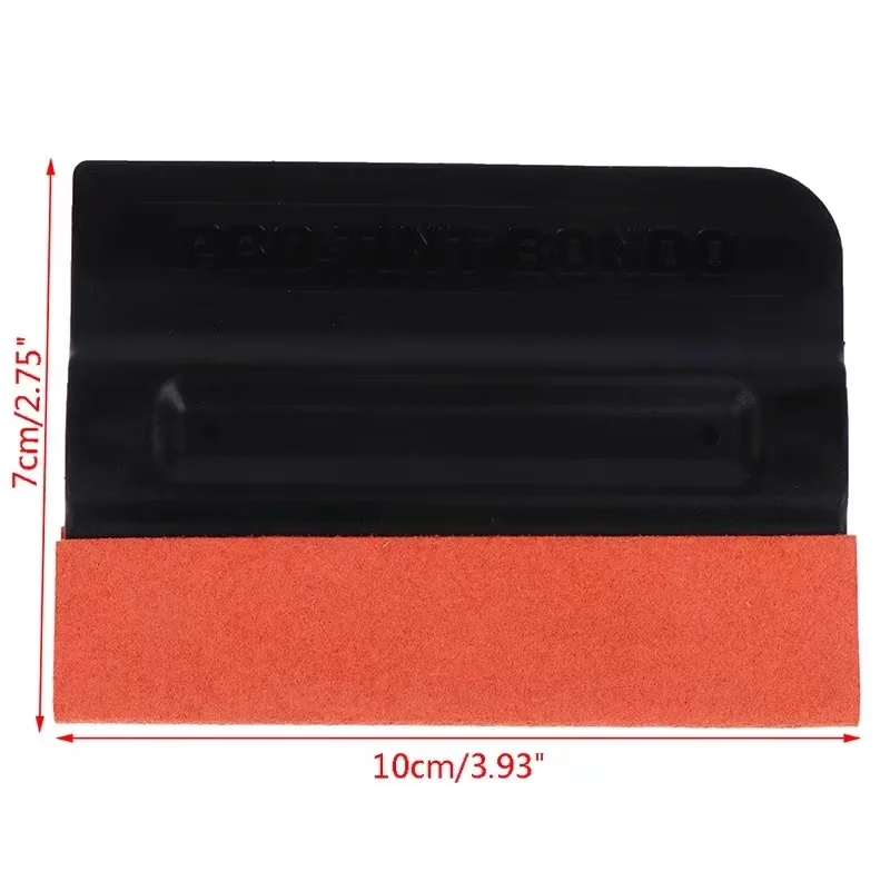 Carbon Fiber Film Magnetic Squeegee Vinyl Car Wrap Window Tint Magnet Scraper with Scratch-free Suede Felt Car Wrapping