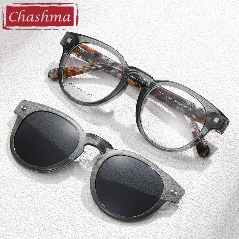 

Chashma очки по рецепту женские TR90 ацетатные клипсы оптические очки мужские очки для рецептов близорукость оправа для очков