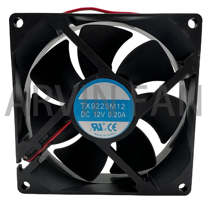 

New Original TX9225M12 12V 0.20A 9CM 9025 2 Wire Power Supply Cooling Fan