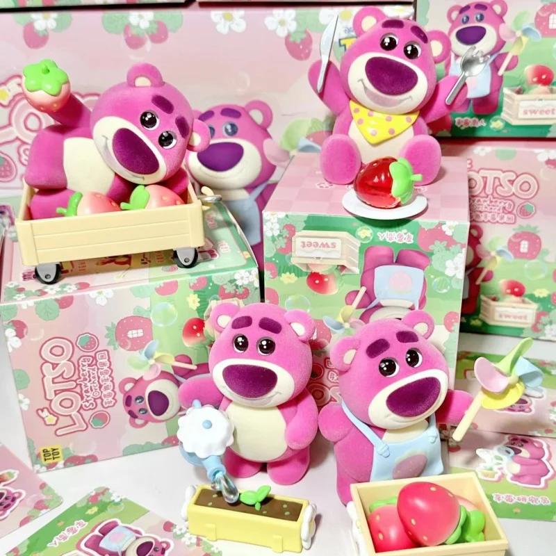 In Stock Toptoy Strawberry Bear Strawberry Orchard Series Cute Garage Kit Ornament Graduation Gift Toy Desktop