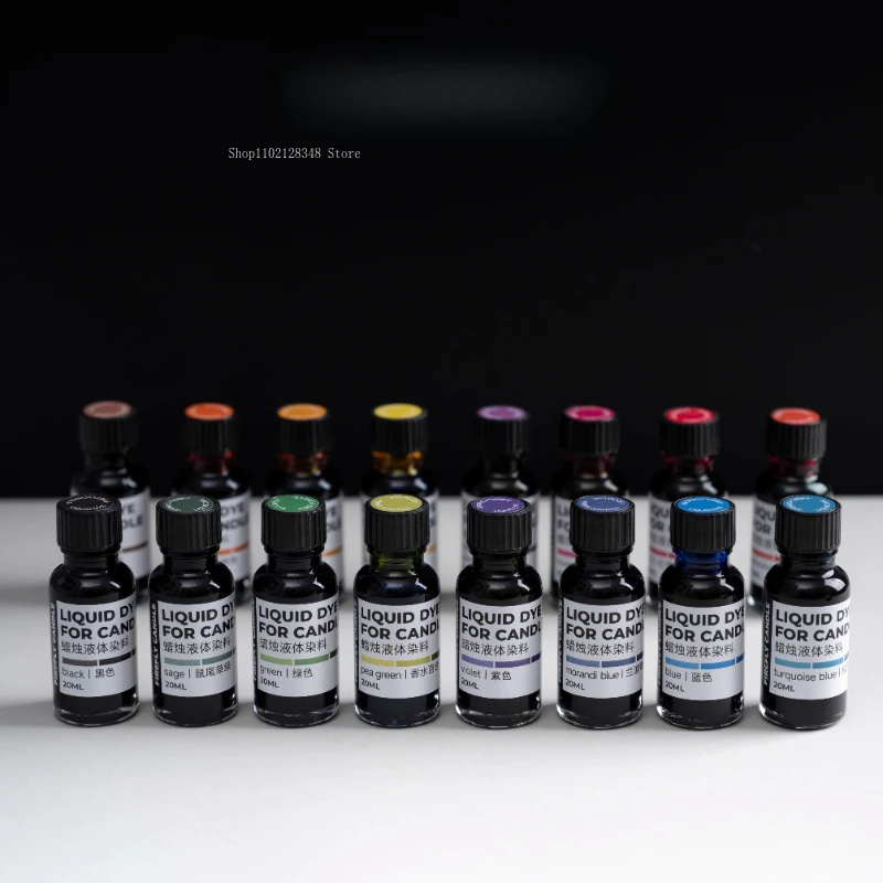 20ml/bottle High-concentration Candle Liquid Dye/Soy Wax Coloring DIY Homemade Materials Handcrafted Scented Candle Dyeing Agent