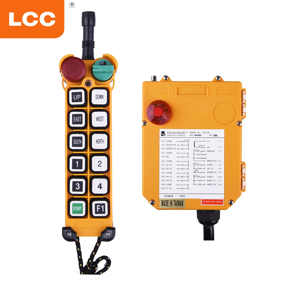 Telecrane F24-14S 14 Buttons Single Speed Industrial Remote Control
