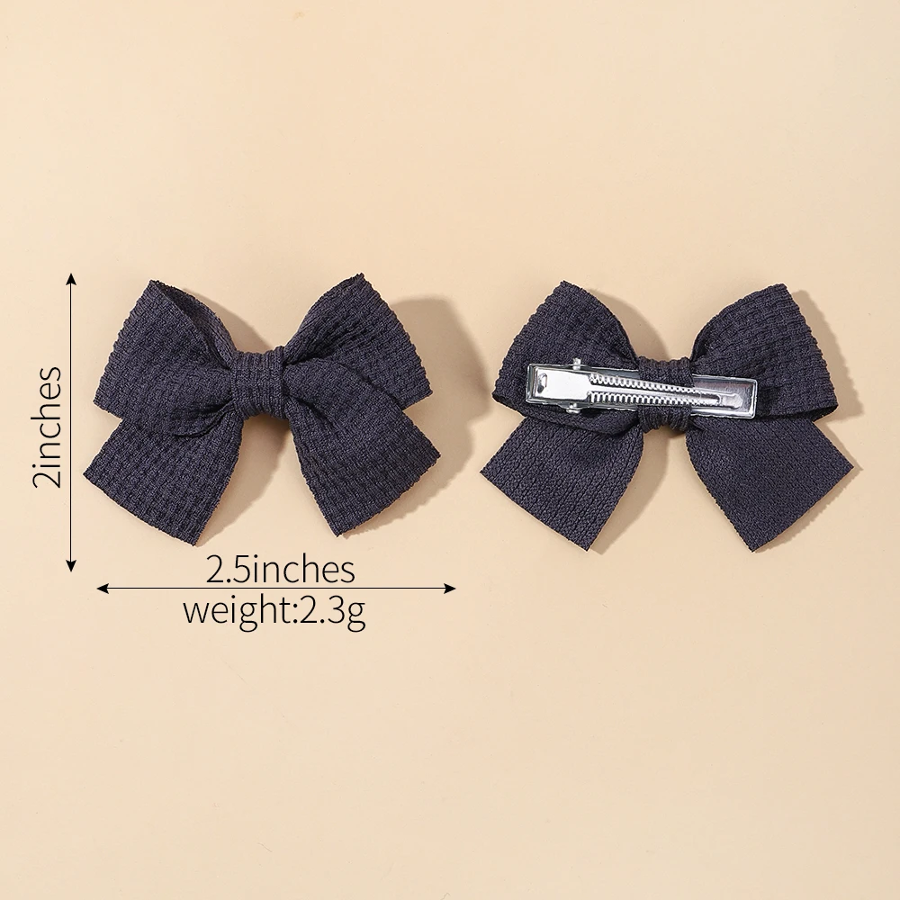 10Pcs/set Grosgrain Ribbon MiNi Hair Bows with Clip for Girls Hairpins Boutique Barrettes Headwear Cute Kids Hair Accessories
