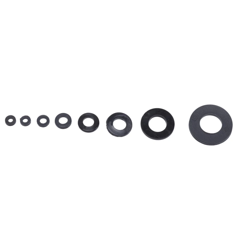 Assortiment de joints Automobiles noir, ensemble de remplacement, connecteur de fixation, robinet, anneau plat, œillet M2-M10 Nylon