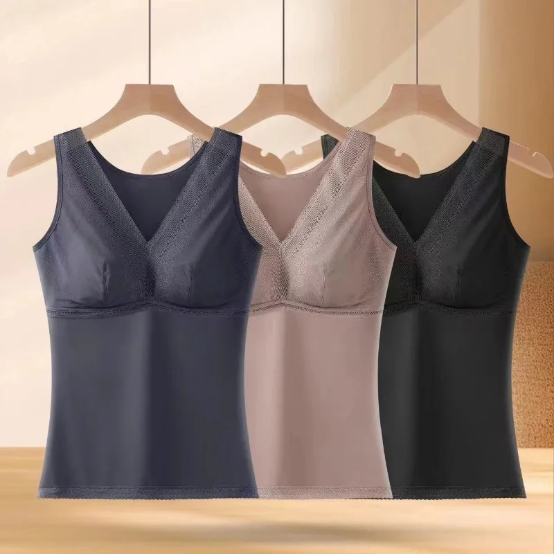 Wirel apewear Vest-Sle Reggiseno sottile raccolto Fat MM Body da donna Reggiseno non necessario indossare Biancheria intima dimagrante monopezzo