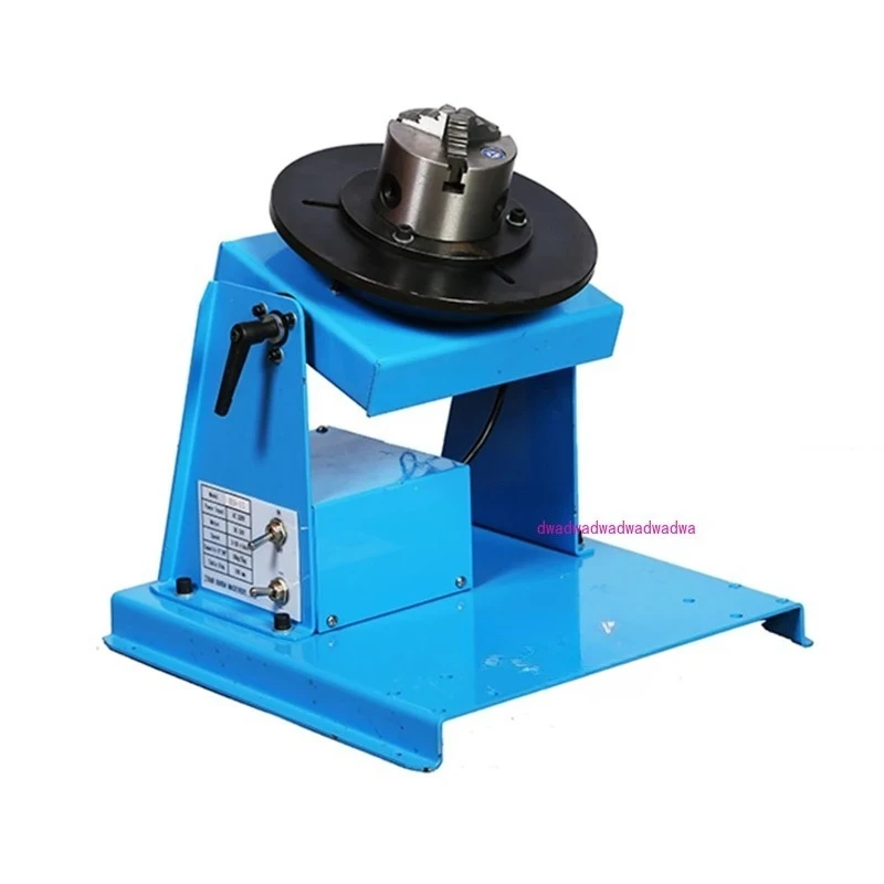 

15KG Semi-Automatic Mini Rotary Welding Positioner Turntable Tilte Table 0-90º 3 Jaw Lathe Chuck 65mm 80mm