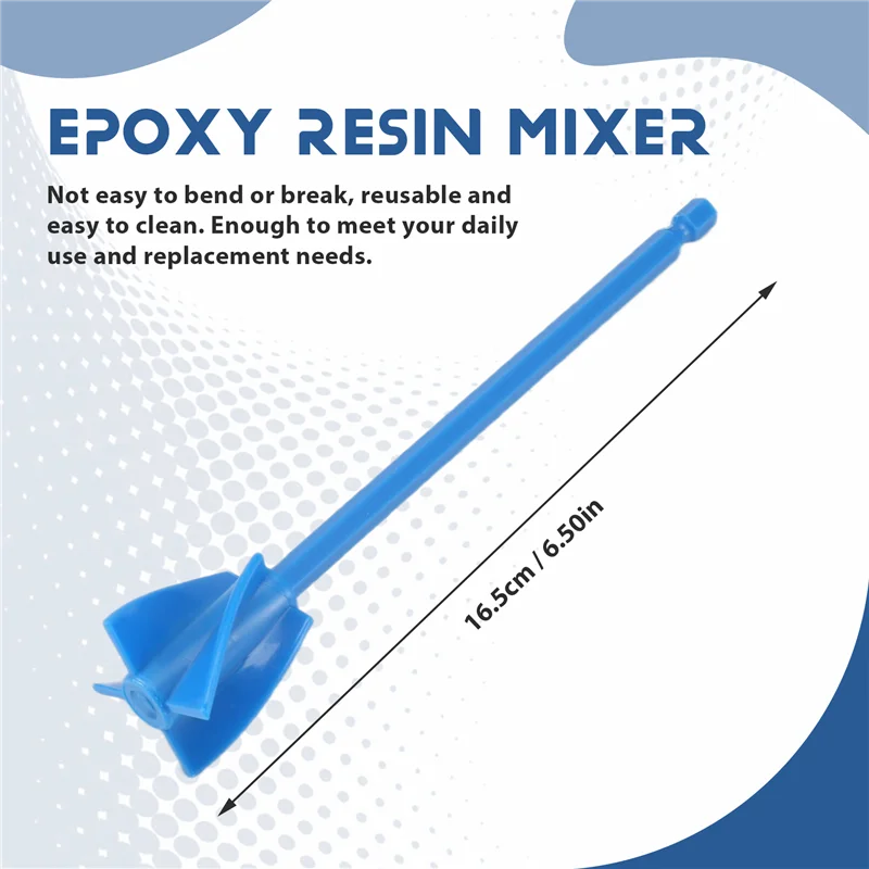 ABKR-4 Pcs 드릴 용 에폭시 믹서 부착 재사용 가능한 페인트 및 에폭시 수지 페인트 유약을 혼합하는 수지 믹서 패들