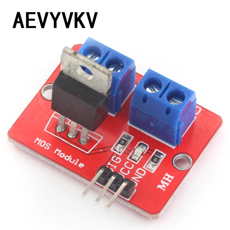 0-24V Top Mosfet Button IRF520 MOS Driver Module For Arduino MCU ARM Raspberry pi