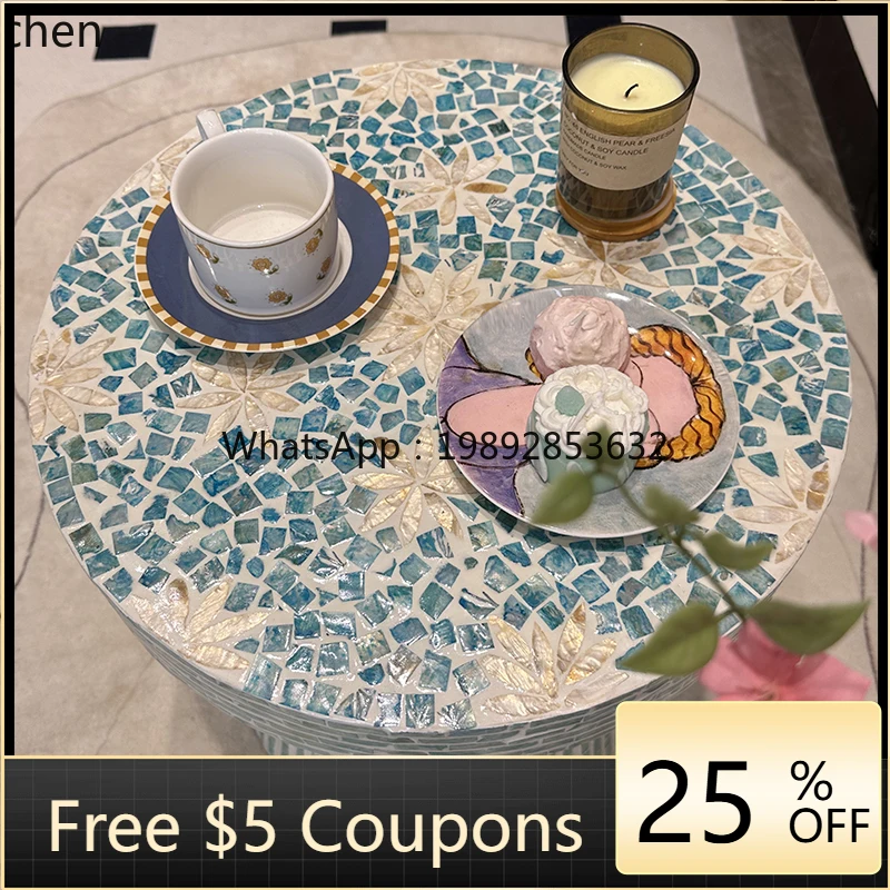 XX  decorative shell edge few home modern simple homestay sofa corner few coffee table coffee table