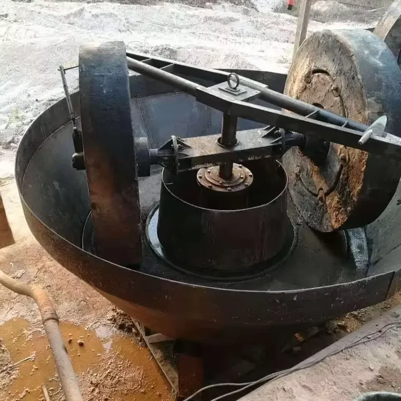 for China 850 Wet Pan Grinding Round Mill Machine for Gold Milling with Core Engine Component Engineered for Efficiency