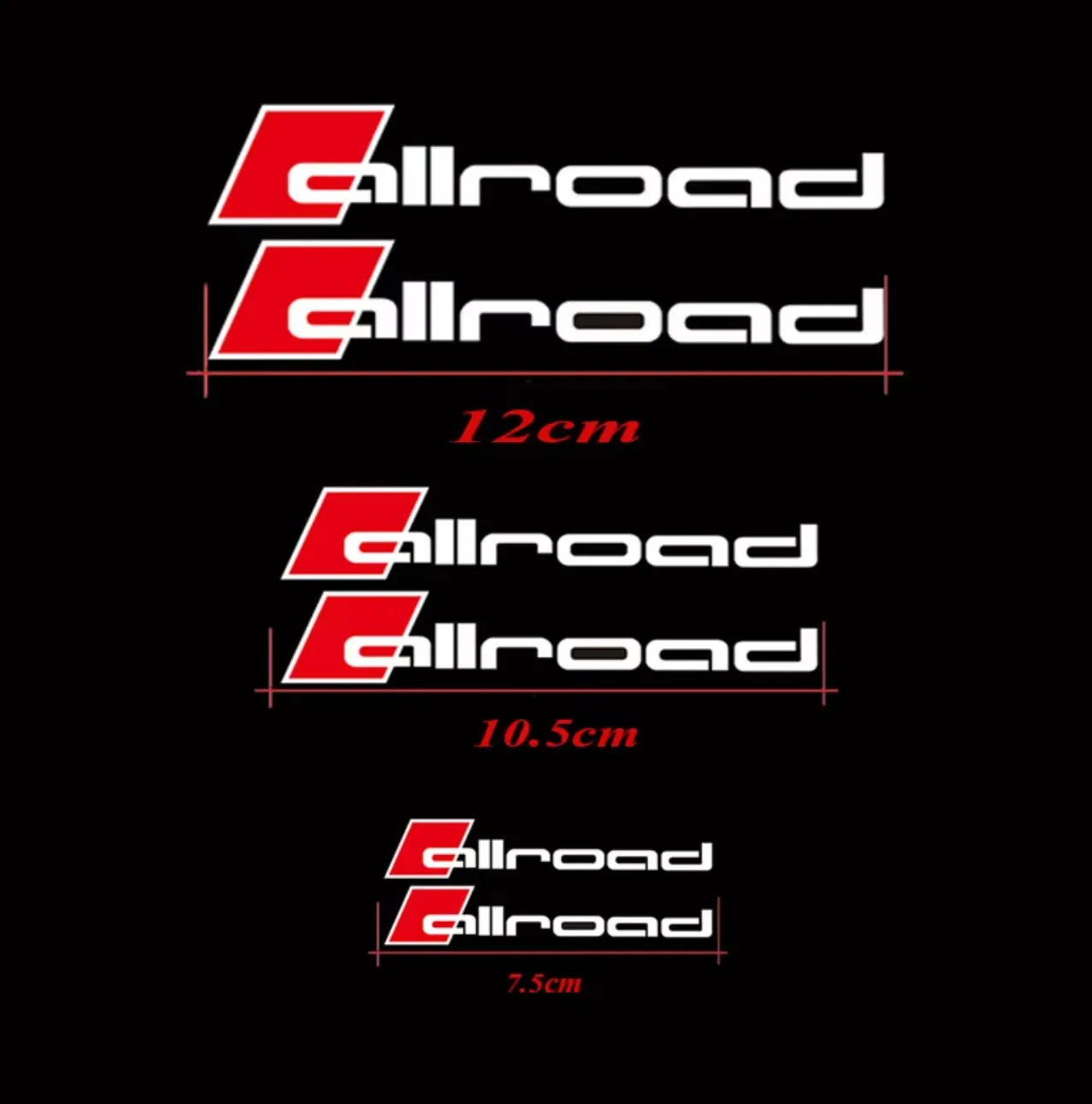 6pcs Car Brake Caliper Badge Sticker For Audi Ceramic RS S Allroad Accessories Heat Resistance view 3