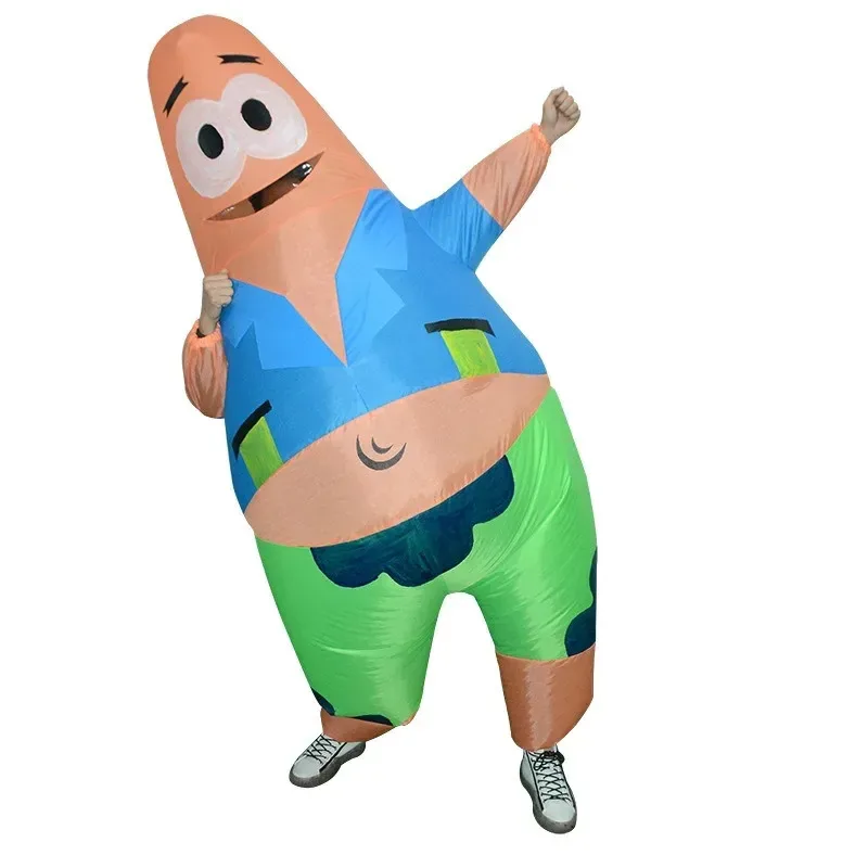 

2024 Inflatable Patrick Star Cosplay Costume, Cute and Realistic Cartoon Dress Up Prop for Halloween Party