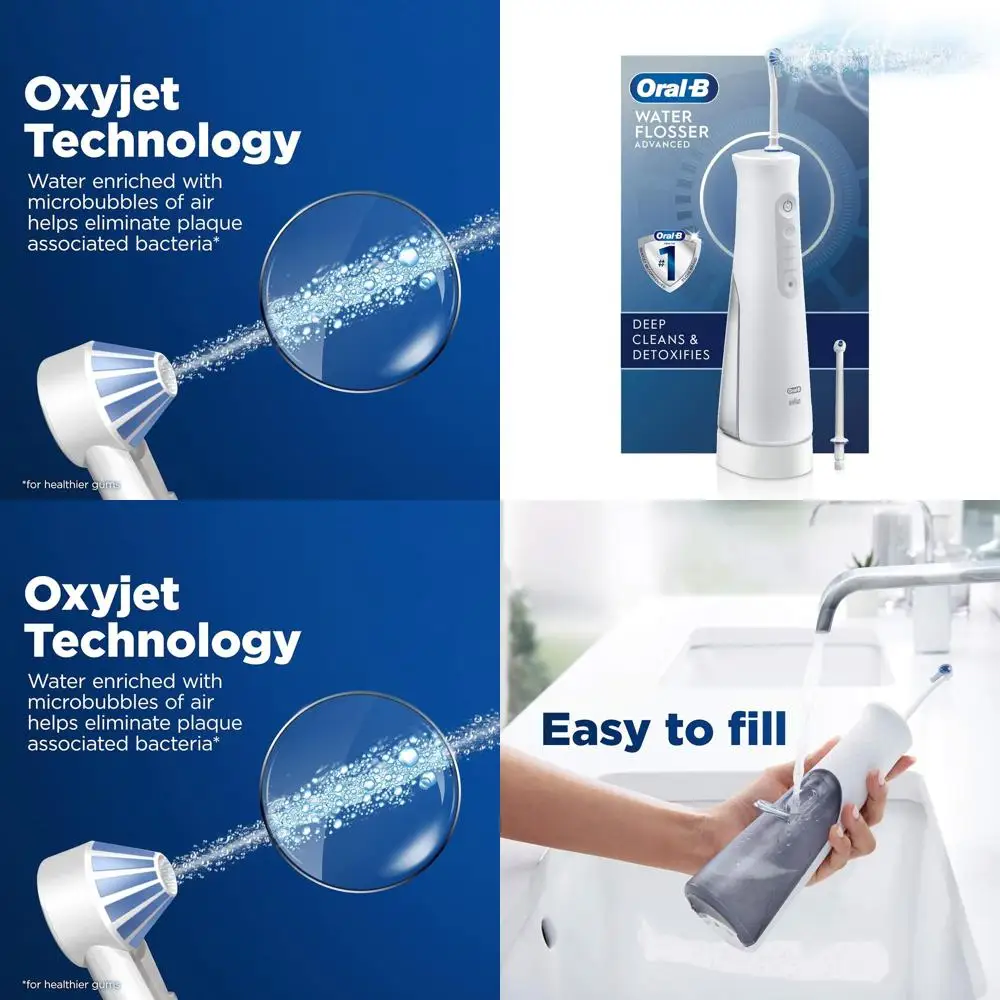 

Портативный беспроводной ирригатор для полости рта с 2 насадками