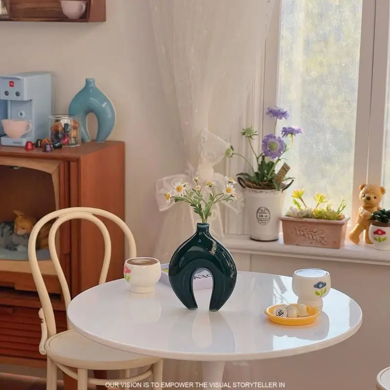 1 conjunto 1/6 casa de bonecas em miniatura máquina café elétrica modelo cozinha acessórios cozimento para casa boneca decoração fingir jogar brinquedos