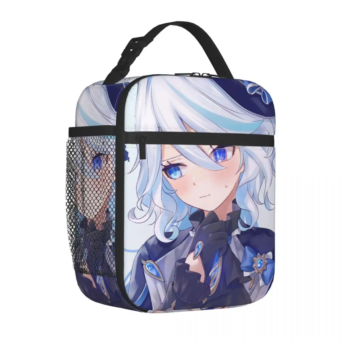 Furina Genshin Impact Insulated Lunch Bags Food Container Portable Cooler Thermal Lunch Boxes For School Office