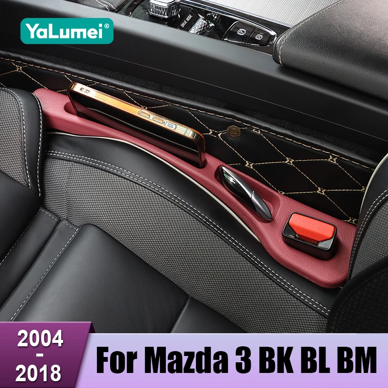 For Mazda 3 BK BL BM 2004 - 2008 2009 2010 2011 2012 2013 2014 2015 2016 2017 2018 Car Seat Gap Plug Storage Box Accessories