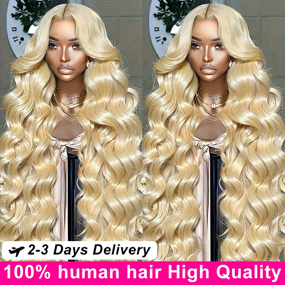 

40Inch 613 Body Wave Blonde Human Hair Wig 13x6 Hd Lace Frontal Human Hair Wig Brazilian Natural Human Hair Wig For Women 200%