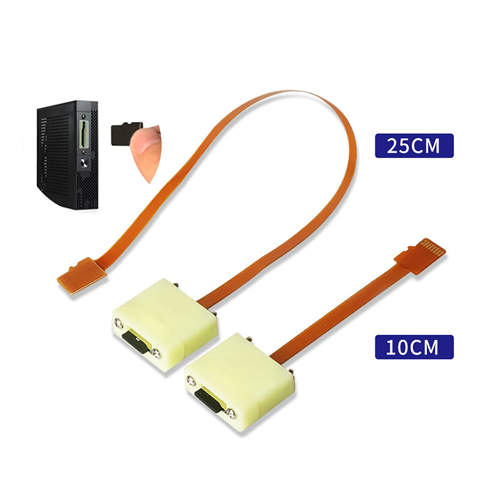 

3.9in/10/25cm Embedded Micro SD Expansion Adapter, Micro SD Male-to-Female Flexible Extension Cable (with Bracket)