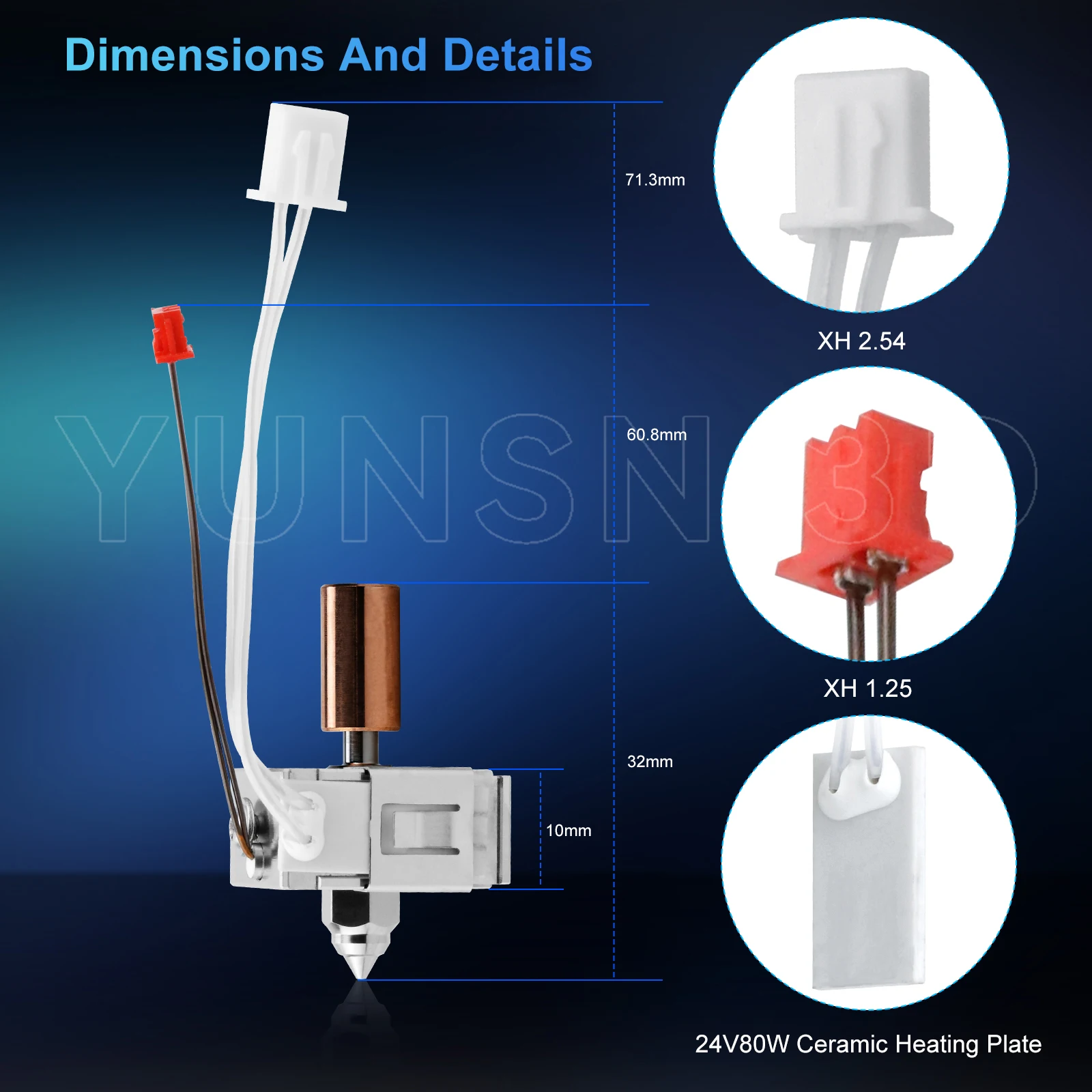 Verbessertes Hotend-Kit für Creality Ender 3 S1/Ender-3 S1 Pro/Ender-3 S1 Plus/CR-10 Smart Pro/Sermoon V1 3D-Drucker Ersatzteile – Detail 11