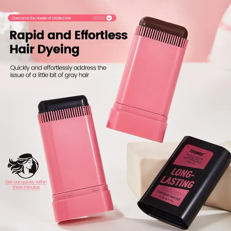 عصا تصفيف الشعر CCHATM 20 جرام لتغطية لمرة واحدة من الشعر الرمادي تغطية رمادية سريعة مع فرشاة توزيع أعواد ألوان اللحية #2