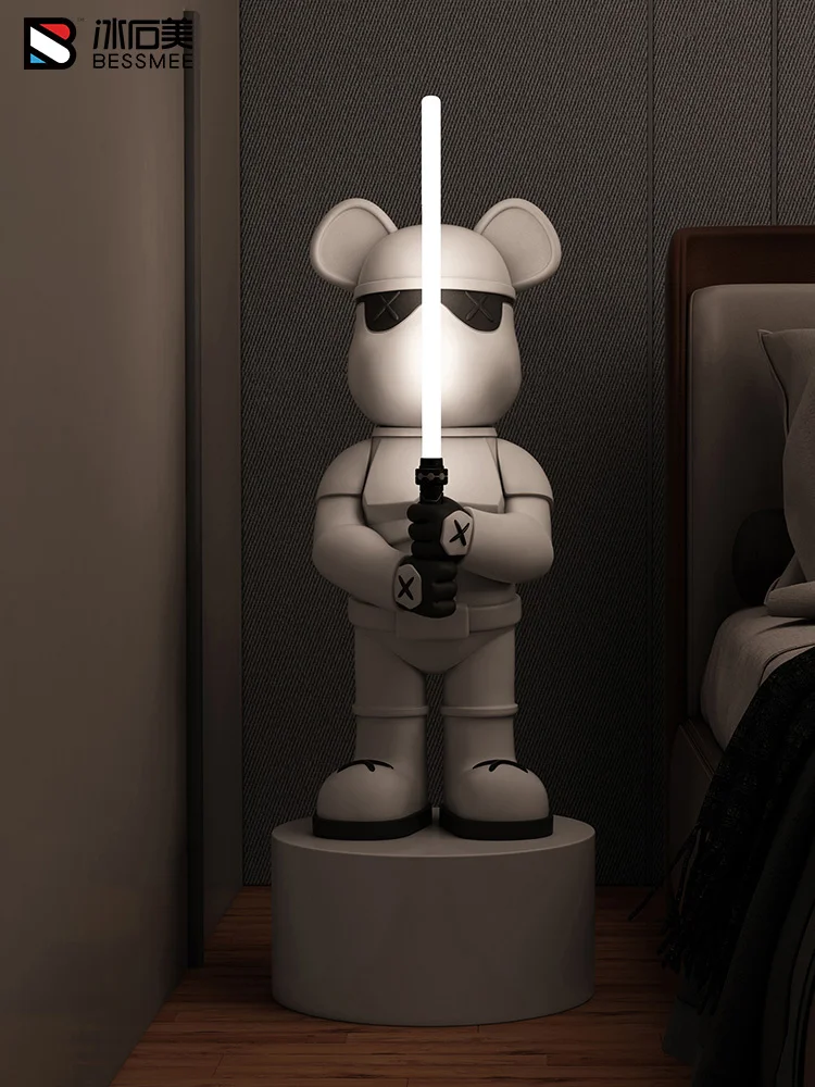 Luxury Room Decor Light Saber Bear Statue Ornaments Modern Home Living Room Sofa TV Cabinet Large Floor Decoration Sculpture - Image 3