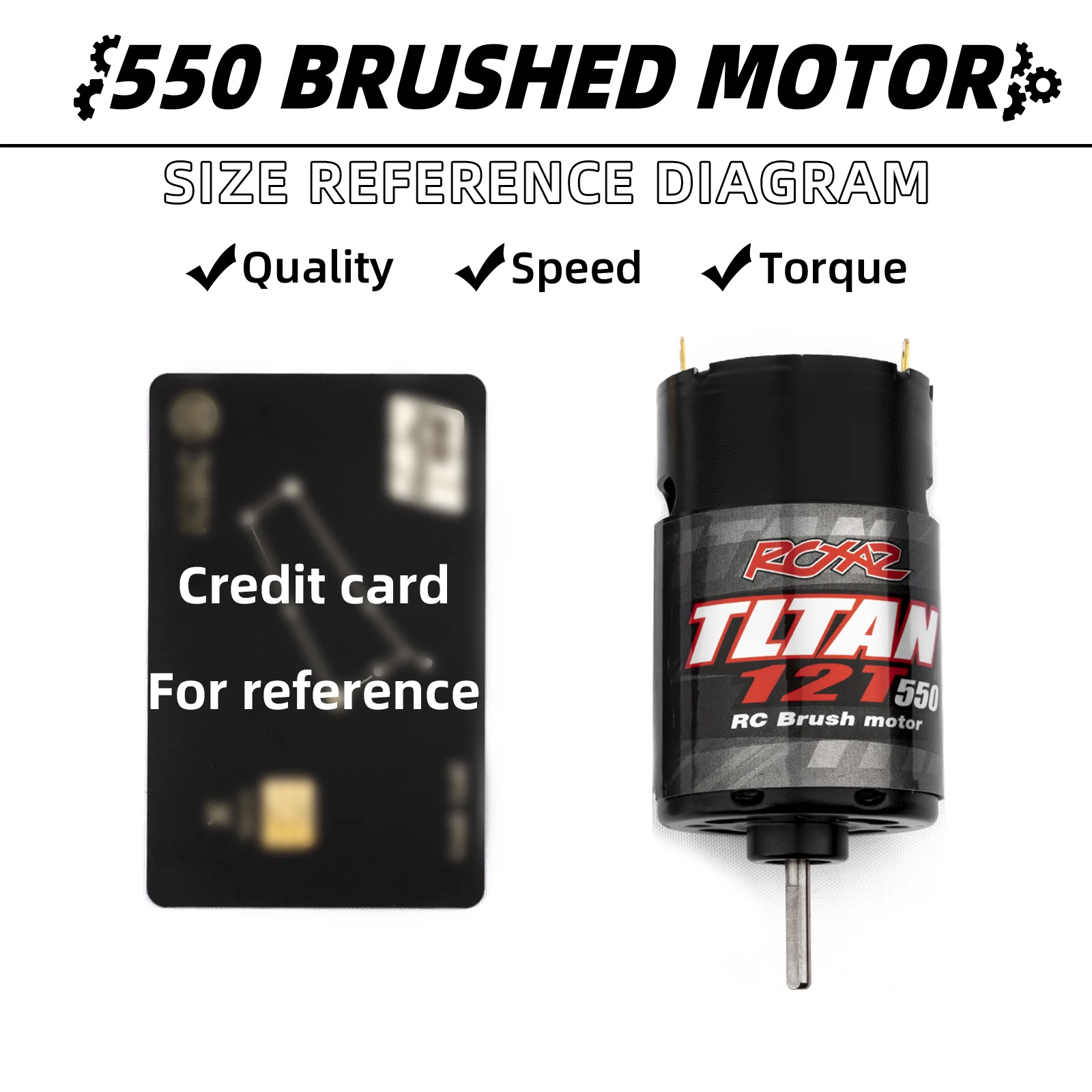 Motore spazzolato RC 550 10T-55T, kit combinato spazzolato ESC 320A per 1/8 1/10 RC Car Boat Tank Arrampicata Car Axial SCX-6