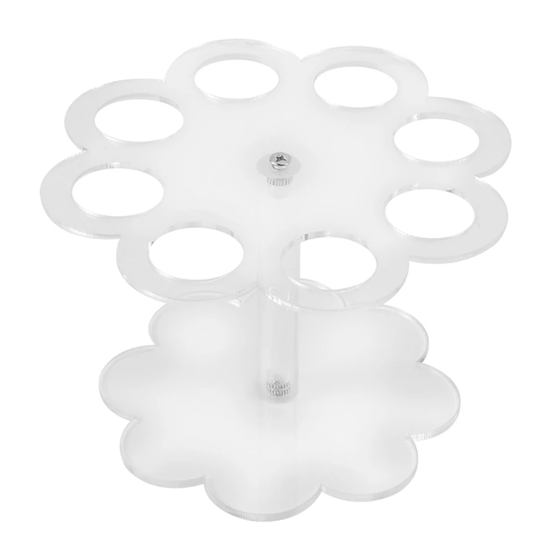 

3X Detachable 8 Holes Acrylic Ice Cream Cone Holder Stand