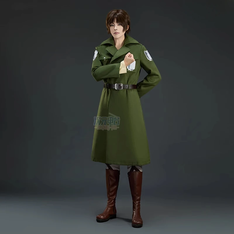 

Attack on Titan Anime Cosplay Season 4 Scout Regiment Eren Jager Armin Arlert Navy Green Jacket Halloween Costumes for Women Men