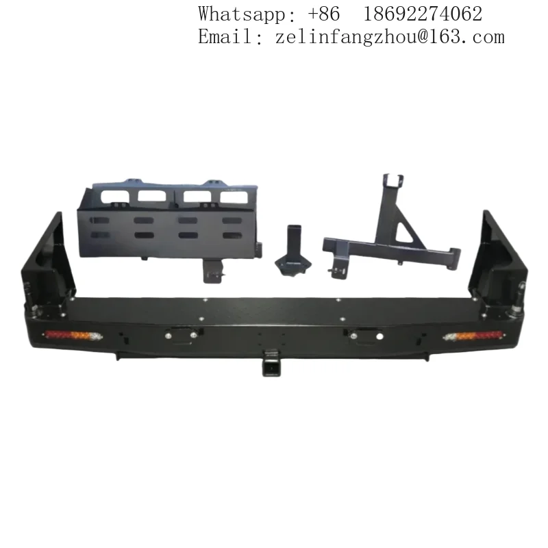 

Brand New For Nissan Patrol Y61 2005+ Off-Road Rear Bumper With Winch Bracket And Fog Light Cut-Outs Made Of Steel
