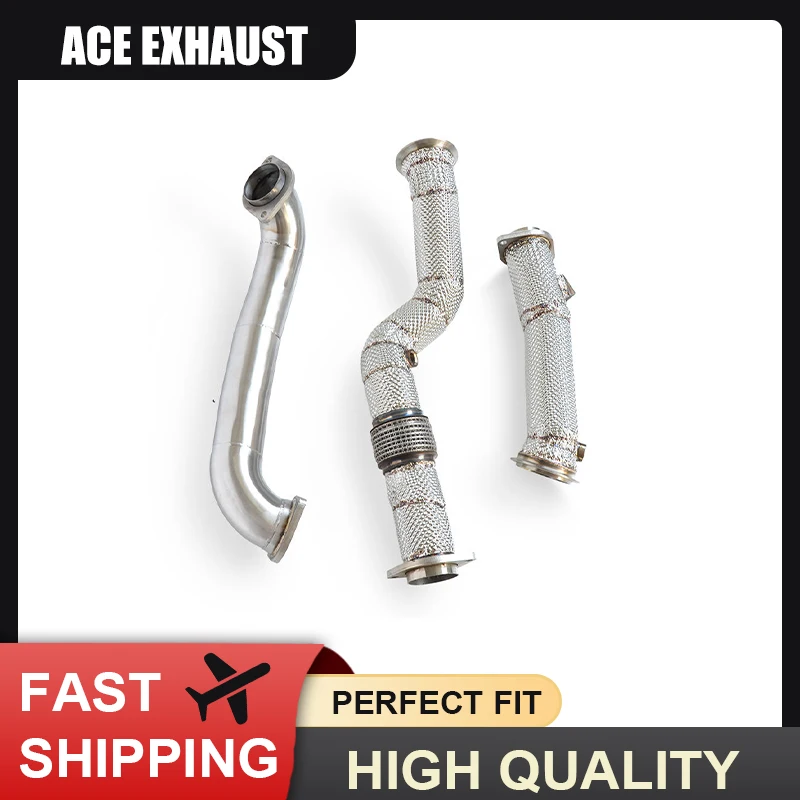 

ACE Car Accessories Exhaust Systems for BMW M3 M4 Competitio G80 G82 S58 3.0T Downpipe Free Flow Performance Exhaust Pipe