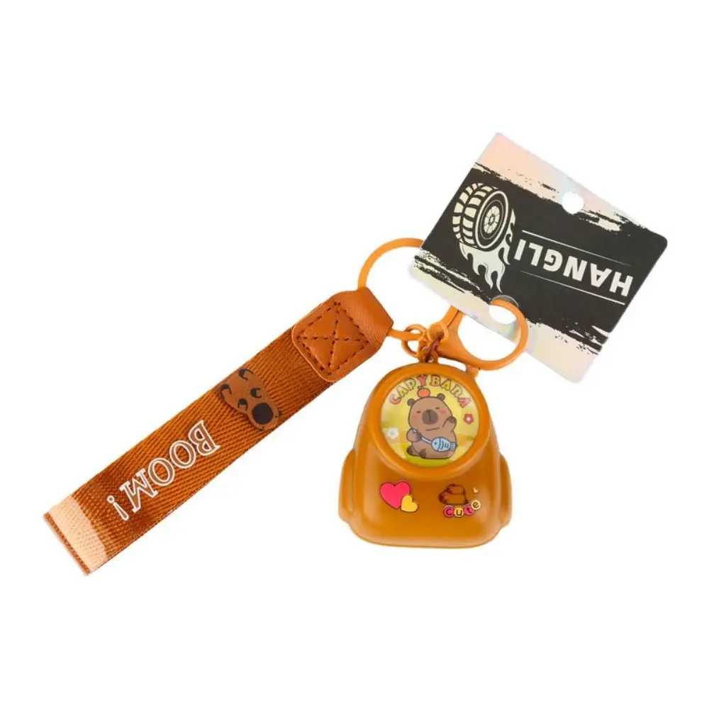 Cute Capybara Keychain PVC Creative Bag Pendant Cartoon Light Keyring Gift