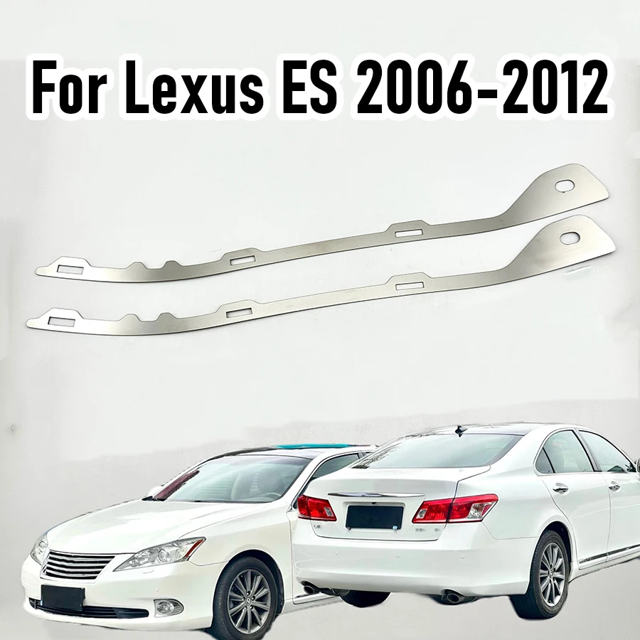 Wooeight 2Pcs Front Bumper Repair Metal Plate Buckle Reinforced Stainless Steel Bracket  For Lexus ES 2006-2012