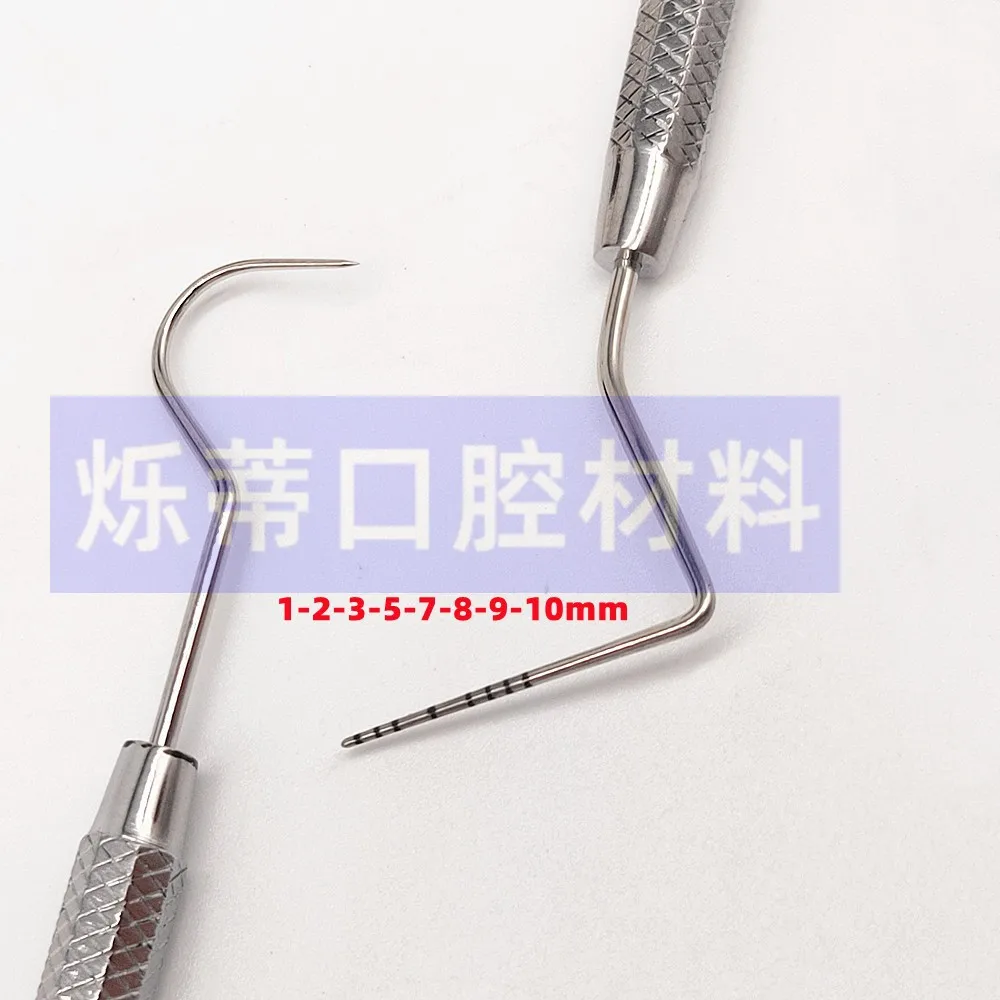 Dental, Probe Periodontal Bag Probe, Periodontal Scale Probe Stainless Steel, Double Head Single Price Oral Care