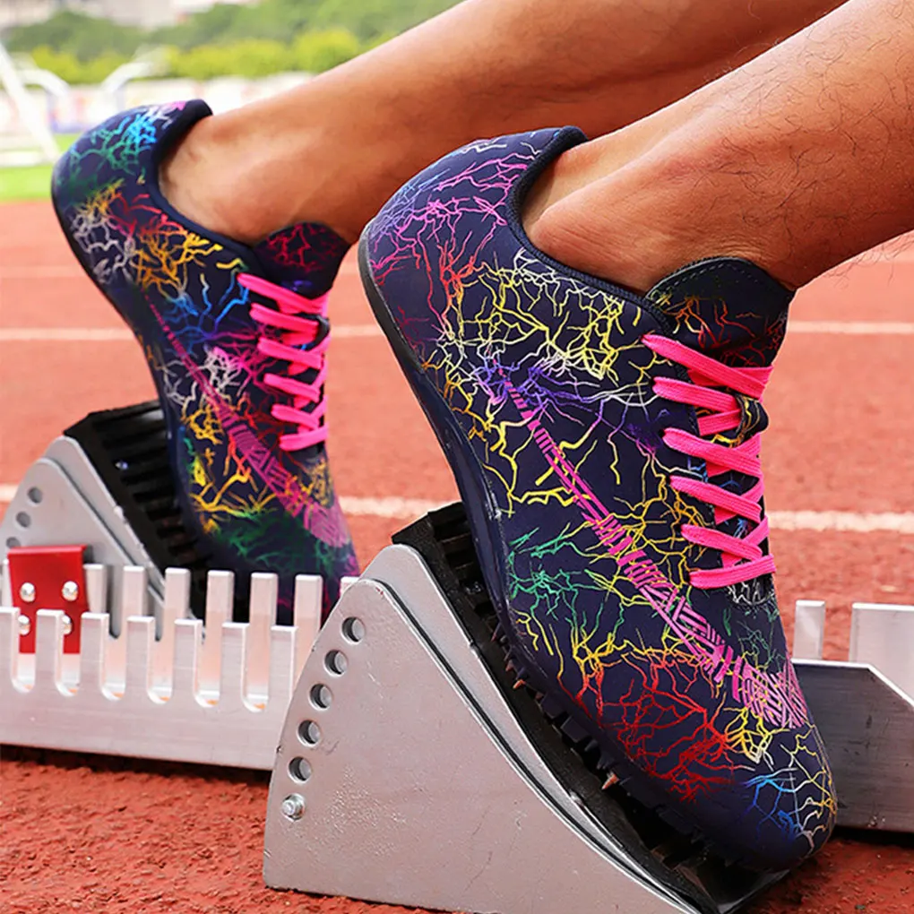 

High Performance Professional Running Training Shoes For Men Non-slip Track And Field Spikes Shoes Fluorescent Green 41