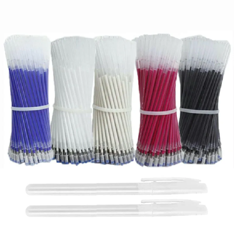 

100pcs Refills Holder High Temperature Disappearing Erasable Textile Fabric Marker Heat Dressmaking PU Leather Sewing