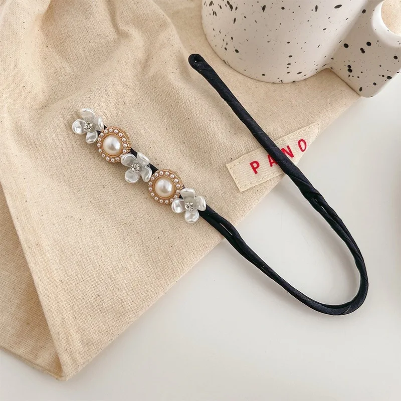 Koreanischer Stil Perlen-Haarschmuck für Mädchen, flauschige Haarballen, geflochtene Haarspangen, Haarschleifen – Wiederholungskartenangebot – Detail 9