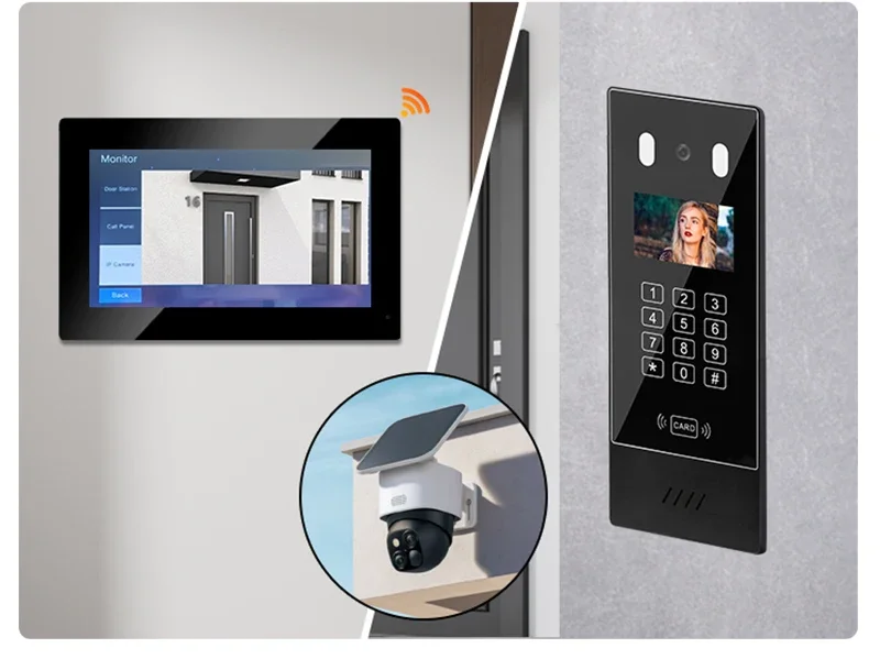 Skeynex Smart Home Visual IP Video Intercom System Door Phones With Tuya For Multi Apartment Building Intercom Video