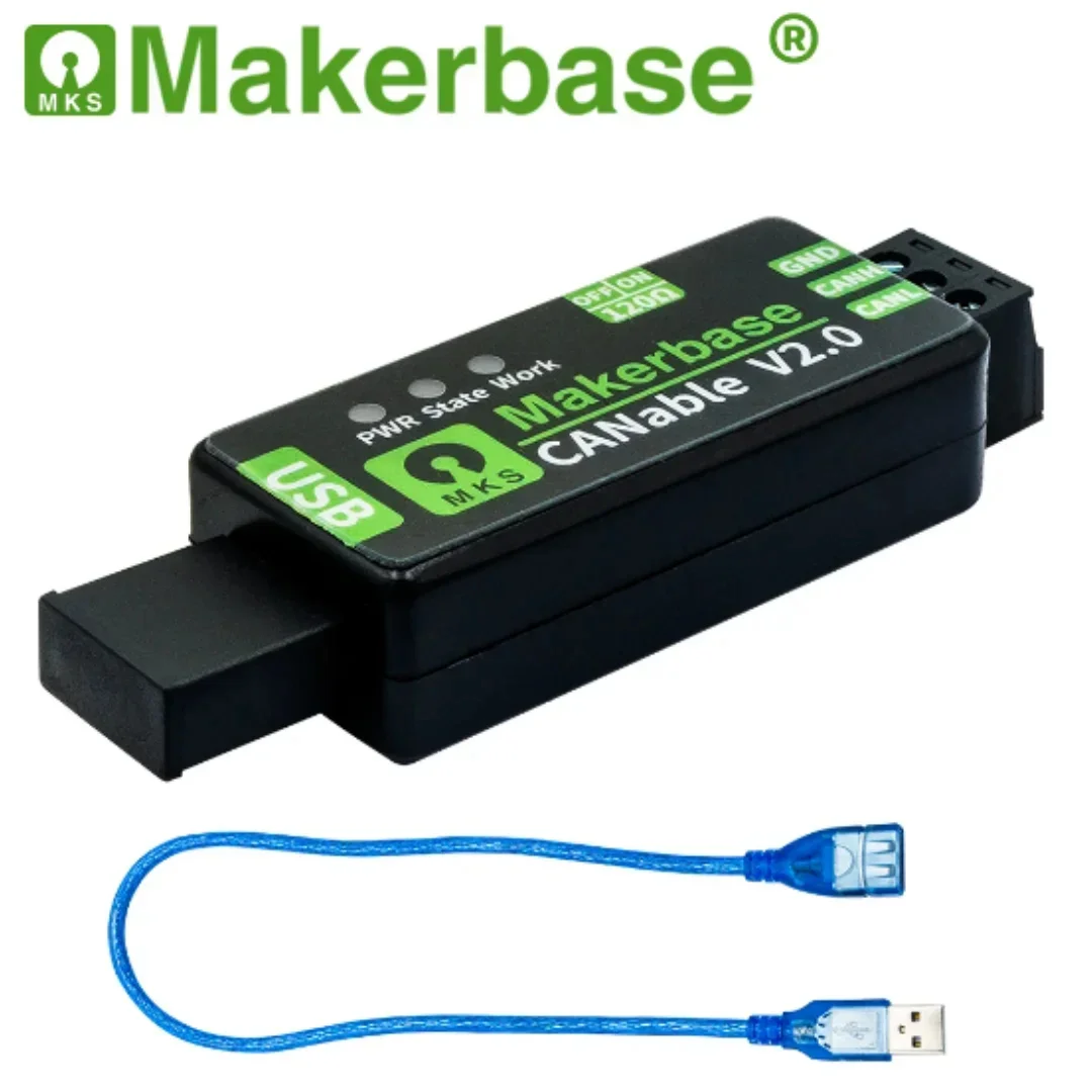 Makerbase CANable 2.0 powłoki USB do puszki adapter analizator CANFD slcan SocketCAN klipper świecowy